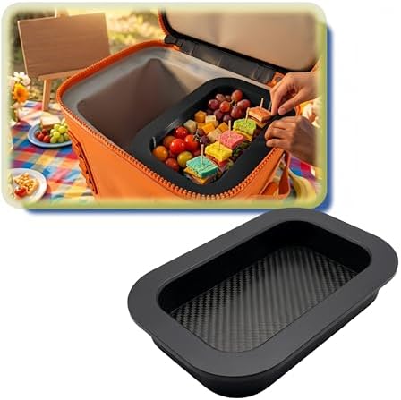 Top Tray Insert Compatible with YETI Hopper Flip 12, Cooler Organizer Storage Rack, Removable Food Divider for Camping, Fishing, Travel and Outdoor Cooler Accessories
