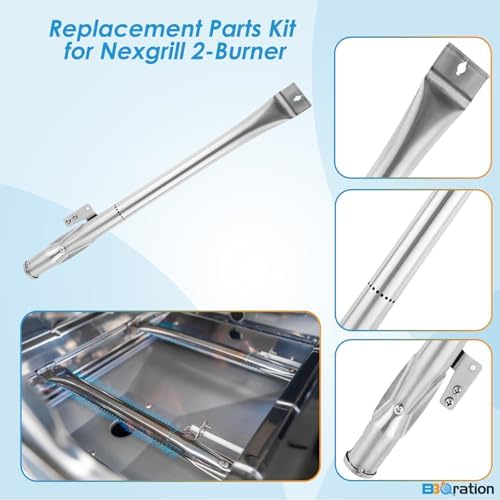 Grill Parts Kit for Nexgrill 2-Burner 720-0864 720-0864M, Replacement Parts Kit for Megamaster 720-0864MA Grill Grate Kit for Nexgrill Replacement Parts