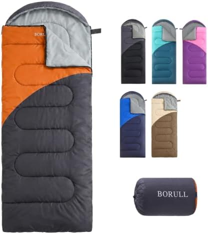 Lightweight Sleeping Bags for Adults & Kids, Backpacking & Scouts, Compact