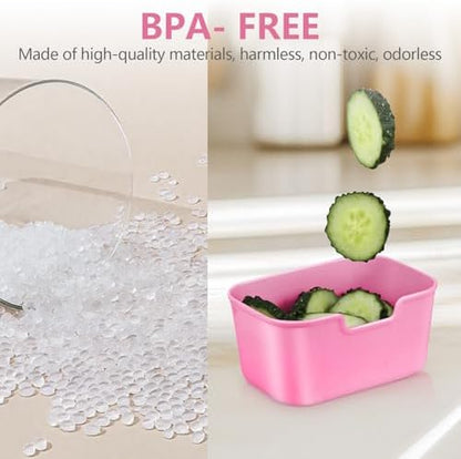 Small Snack Box Container, Divided Serving Tray with Lid, 4 Compartment Snack Box Container for Candy, Fruits, Charcuterie, Travel & Parties, BPA-Free, 2 Pack