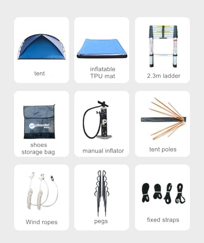 2 Person Inflatable Car Rooftop Tent Easy Set-up Large Outdoor Glamping Camping Tent for SUV,Truck and Universal Auto Self-Driving Touring