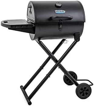 Char-Griller E1816 King-Griller Gambler Portable Charcoal Grill in Black