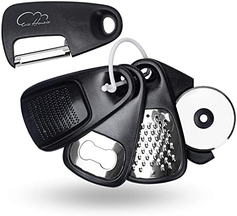 Kitchen Tools and Gadgets Set 5 Pieces, Cooking Essentials, Black