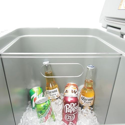 LUVCOSY Transparent Acrylic Divider Compatible with YETI Roadie 48 & 60 Cooler Accessories, Cooler Organizer with High Visibility, Durable and Easy Clean, Designed for Camping and Outdoor