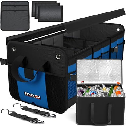 FORTEM Trunk Organizer - Collapsible Car Organizer & Storage Bag for SUVs