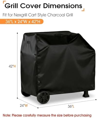 Grill Cover for Nexgrill 810-0047 Cart Style Charcoal Grill