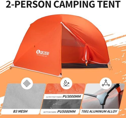Ultralight Backpacking Tent, Waterproof Camping Tent for Hiking