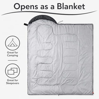 Sleeping Bags for Adults & Kids - Lightweight Camping Sleeping Bag