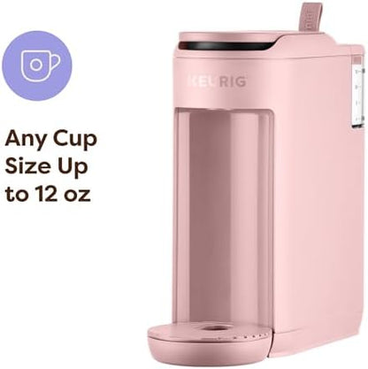 Keurig K-Mini Mate Single Serve K-Cup Pod Coffee Maker, Brews Up to 12 oz Cup, Compact Portable Coffee Machine for Small Spaces, Great for Dorms & Offices, Pink Sands