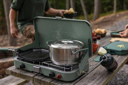 Gerber Gear ComplEAT Cook Set - Dishwasher-Safe Camping Cookware for Outdoor Cooking - Includes Saute Pan, Stock Pot, 4 Plates, 4 Bowls, Mixing Bowl & More