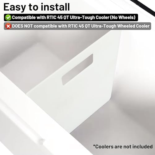 Cooler Divider Compatible with RTIC 45 Gallon Coolers, Cutting Board, Keep Your Cooler Organized