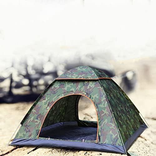 Family Dome Tent Pop-Up Tent Lightweight Tent Durable 210T Polyester Fabric Water-Resistant, UV Protection Easy Set Up for Camp Backpacking Hiking Outdoor,Green 2,L