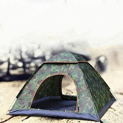 Family Dome Tent Pop-Up Tent Lightweight Tent Durable 210T Polyester Fabric Water-Resistant, UV Protection Easy Set Up for Camp Backpacking Hiking Outdoor,Green 2,S
