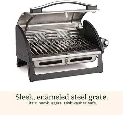 Cuisinart Gas Grill with Locking Lid, Portable, 8,000 BTU, 10 lbs.