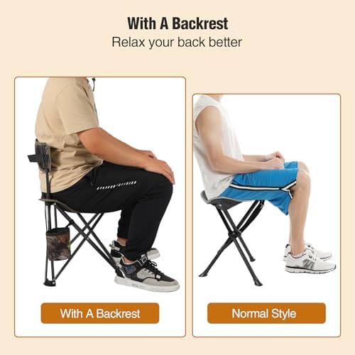 REDCAMP Tripod Hunting Chair for Blinds, Folding Lightweight Portable Fishing Chair