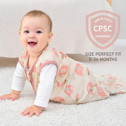 Yoofoss Baby Sleep Sack 24-36 Month 0.5TOG 100% Organic Cotton 2-Way Zipper