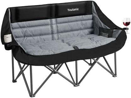 Youtanic Oversized Extra Large Double Padded Camping Chair up to 660lbs
