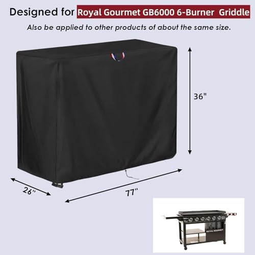 Grill Cover for Royal-Gourme-t GB6000 Propane Gas Griddle