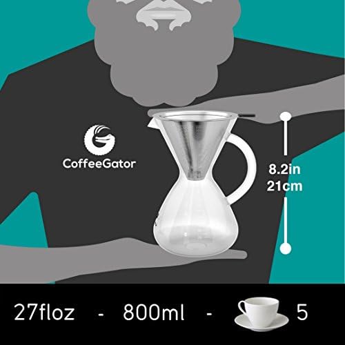 Coffee Gator Pour Over Coffee Maker - 27oz
