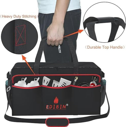 Grill Carry Bag for Pit Boss Grills 75275 Two-Burner Portable Grill,Heavy Duty Waterproof Tabletop Griddle Cover for Pit Boss Griddle 75275