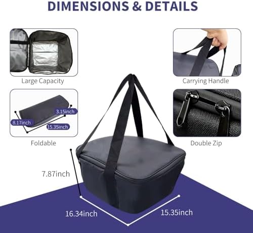 Frunk Cooler Organizer for Tesla Model 3 2020-2026, Insulated Waterproof Front Trunk Storage Bag with Hidden Pocket, 2-Pack