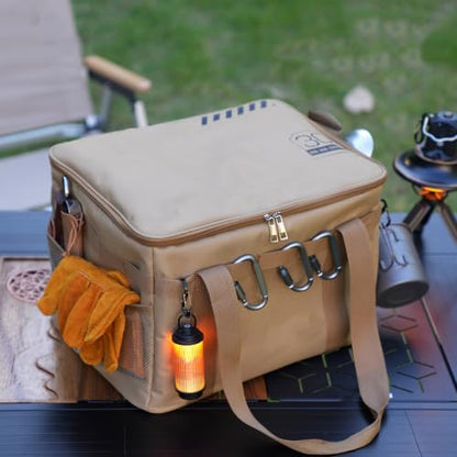 42L Camping Cooler Bag Khaki