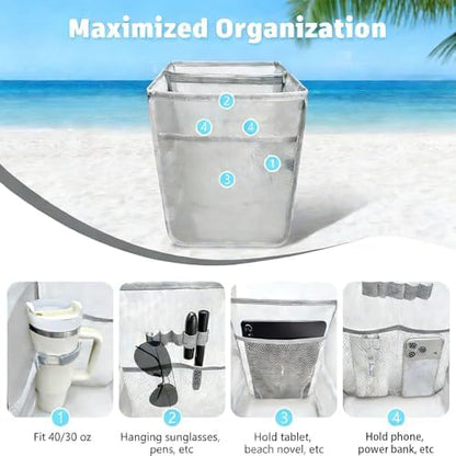 2 in 1 Coolers Organizers Insert for Large Bag Accessories Portable Leak-Proof Ice Chest Mesh Divider Inserts Pouches