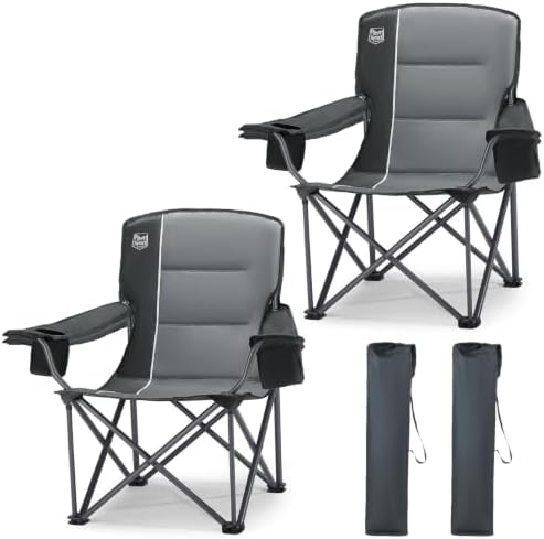 Timber Ridge 2 Pack Oversized Folding Camping Chair for Adults