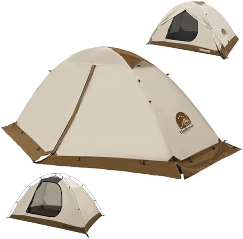 1/2 Person 4 Season Backpacking Tent, Lightweight Waterproof Winter Tent