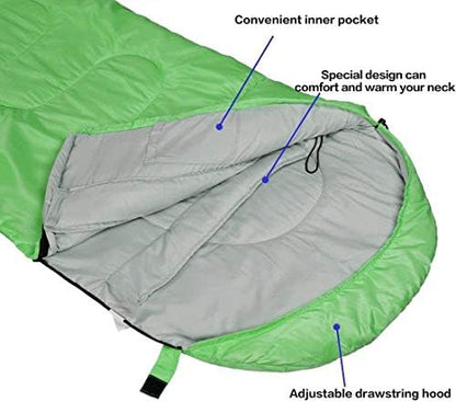 SOULOUT 3-4 Season Sleeping Bag for Adults & Teens - Camping