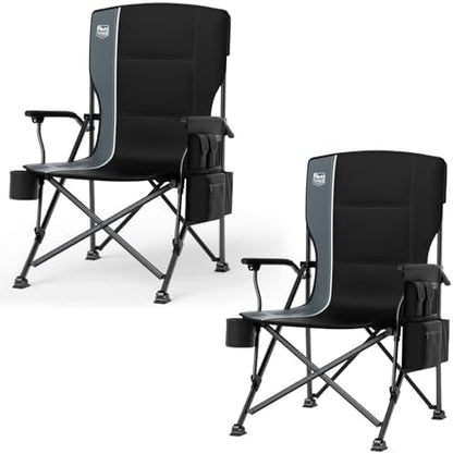 TIMBER RIDGE Oversized Folding Camping Chair High Back 500lbs