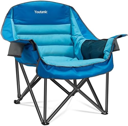 Youtanic Oversized Camping Chair, Portable Folding Camping Chairs