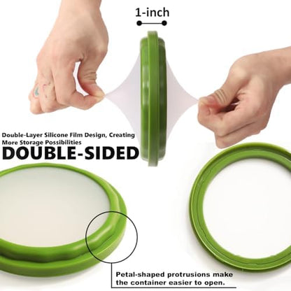 Silicone Food Storage Containers, 4Pcs Avocado Saver Produce Holder