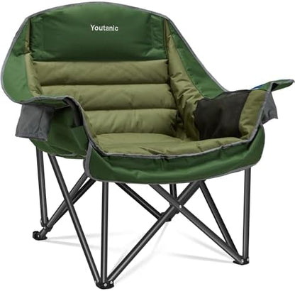 Youtanic Oversized Camping Chair, Portable Folding Camping Chairs