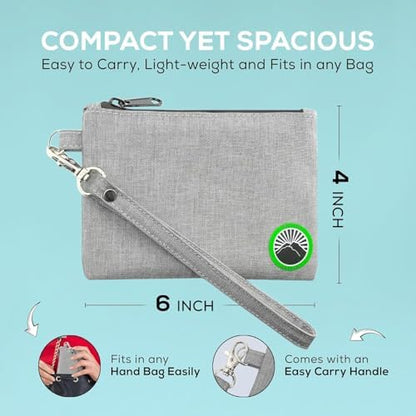 Large and Small Smell Proof Bag Combo, Smell Proof Container, Dog Tested Odor resistant Bag, Best Zipper Odor sealing Pouch Herbs, coffee & Travel Medicine Bag, Scent resistent Containers