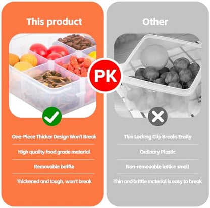 2 Pcs Snack Box Container for Kids,