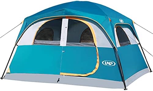 UNP 6 Person Tents for Camping Waterproof Family Cabin Tent with Rainfly