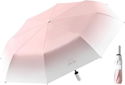 Compact Travel Umbrella - Auto Open Close Small Umbrella, Lightweight Design for Sun & Rain Protection