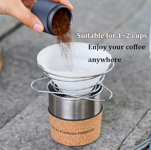 MERMOO YILAN Collapsible Pour Over Coffee Dripper Stainless Steel