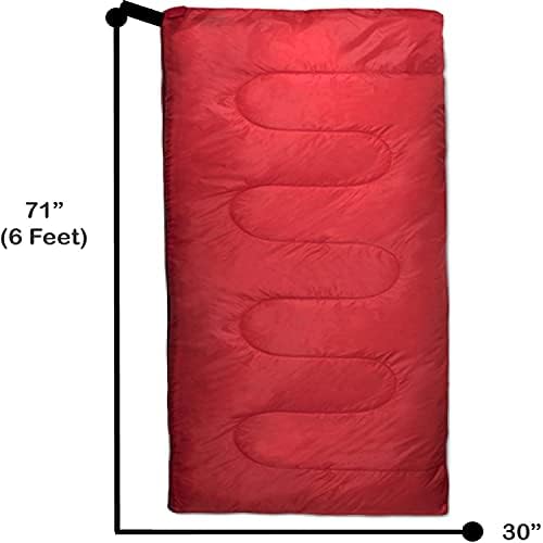 Envelope Sleeping Bags 4 Seasons Warm or Cold Lightweight Indoor Outdoor Sleeping Bags for Adults, Backpacking, Camping