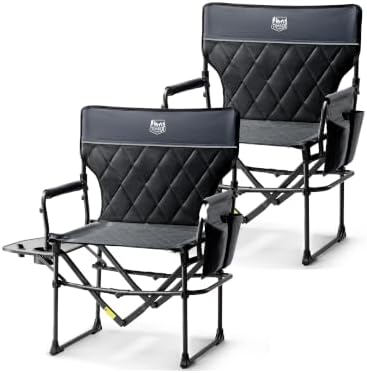 TIMBER RIDGE 400lbs Heavy Duty Camping Chair Portable Directors Chair