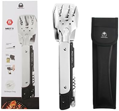ROXON 6-in-1 Grill Tools Set, Metal Griddle Accessories Kit for Blackstone