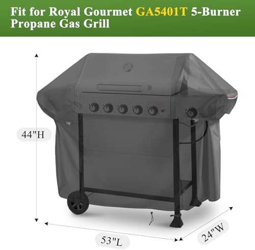 Grill Cover for Royal-Gourme-t GA5401T 5-Burner Propane Gas Grill
