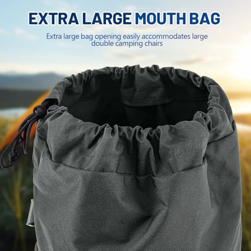 48" Large Camping Chair Bag Replacement, Folding Chairs Bag, Grey