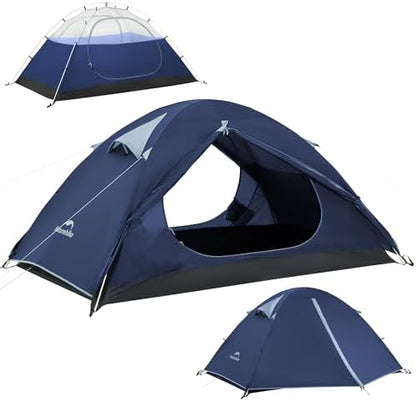 Naturehike Bleik-A 2-3 Person Camping Tent, Waterproof Double Layer Lightweight Backpacking Tents for Camping