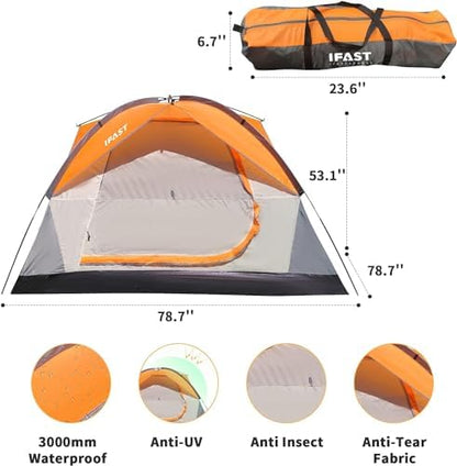 Pop Up Tents for Camping Waterproof Camping Tent Person Family