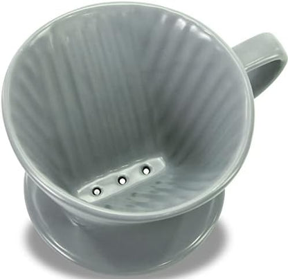 Pour Over Ceramic, Coffee Dripper Ceramic Coffee Maker,Grey