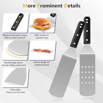 Joyfair 18Pcs Griddle Accessories Kit for Blackstone, (ABS Handles)