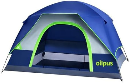 2-3 Person Camping Tent, Waterproof Windproof Dome w/Rain Fly & Mesh