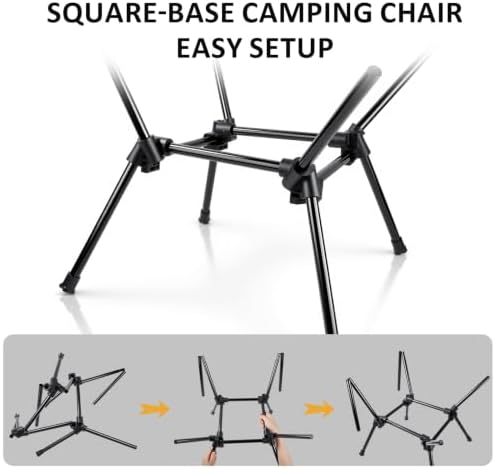 High Pack Folding Lightweight Camping Chair with Carry Bag